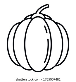 Guava icon. Outline guava vector icon for web design isolated on white background