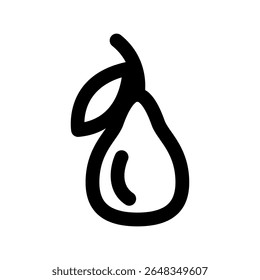 Guava icon thick bold line