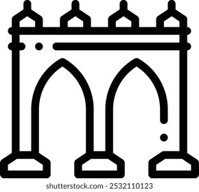 ícone guava. Design De Estilo Linear Fino Isolado Em Plano De Fundo Branco