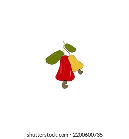 Guayaba, diseño de vectores de iconos e ilustración con trazo editable