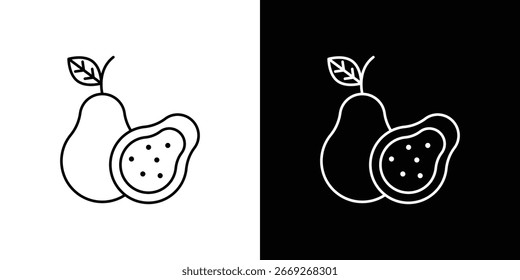 Icono de guayaba símbolo de signo de Vector