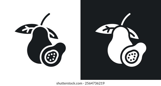 Guava icons in flat syle