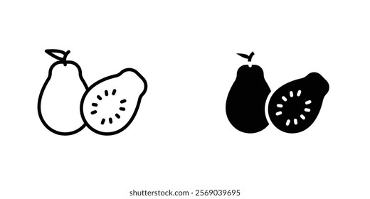 Guava icons vector graphic pack