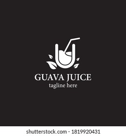 Guava Saft Logo Vorlage Vektorsymbol Design
