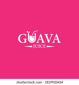 Guava juice logo template vector icon design