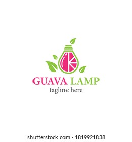 Guava lamp logo template vector icon design