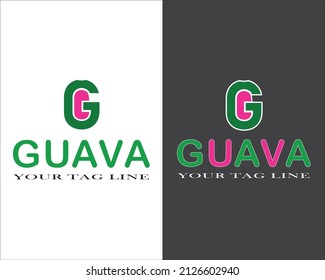 Guava Logo Design, Vector Illustration