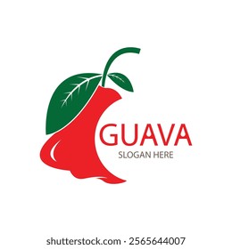 guava logo design vector on white background