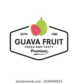 design de ilustração de modelo de vetor de logotipo guava