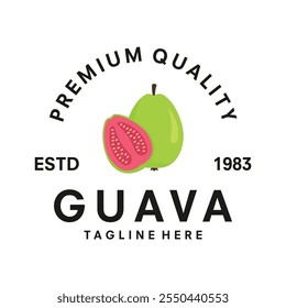 Diseño de ilustración de Plantilla de Vector de logotipo de guayaba