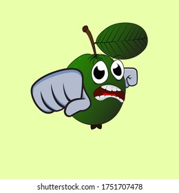 guava mascot for advertising and icon