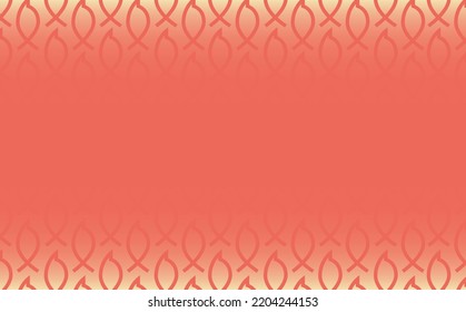 Guava red blank abstract background with fish lines pattern. Background with copyspace. Suitable for presentation, cover, wallpaper, banner, backdrop, card, and fabric.
