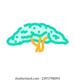 guava tree jungle amazon color icon vector. guava tree jungle amazon sign. isolated symbol illustration