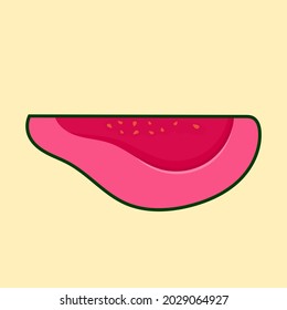 Guava vector illustration isolated cartoon style