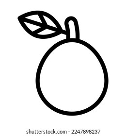 Guava Vector Line Icon Design