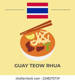 Guay Teow Rhua vector eps 10. easy to edit
