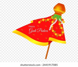 Gudi padwa element on transparent background