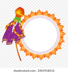 Gudi padwa element on transparent background