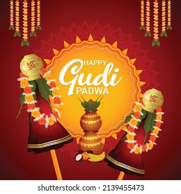 Concepto del festival Gudi padwa