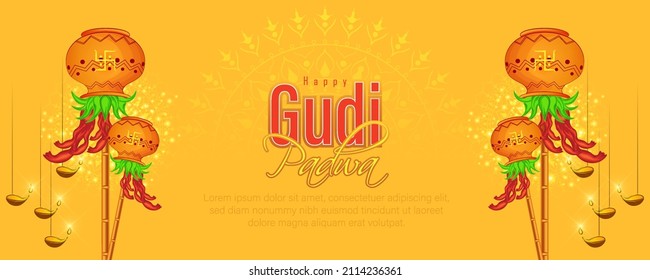 Gudi Padwa- VECTOR ILLUSTRATION OF Gudi Padwa. VECTOR 