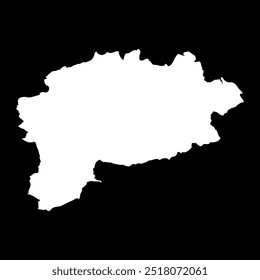 Guelma province map, administrative division of Algeria.
