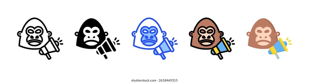 Guerilla Marketing Icon Collection With Multiple Styles