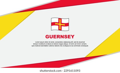 Guernsey Flag Abstract Background Design Template. Guernsey Independence Day Banner Cartoon Vector Illustration. Guernsey
