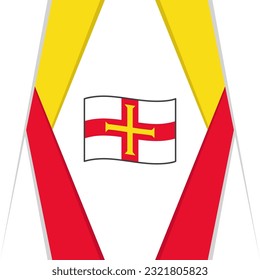 Guernsey Flag Abstract Background Design Template. Guernsey Independence Day Banner Social Media Post. Guernsey Background