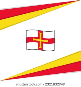 Guernsey Flag Abstract Background Design Template. Guernsey Independence Day Banner Social Media Post. Guernsey Design