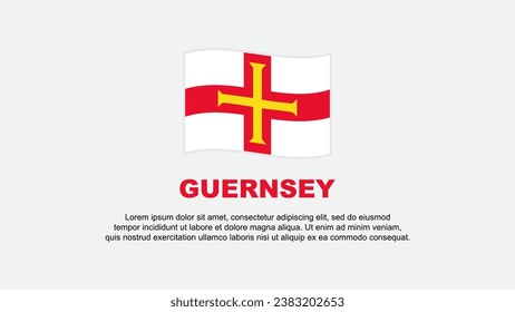 Guernsey Flag Abstract Background Design Template. Guernsey Independence Day Banner Social Media Vector Illustration. Guernsey Background
