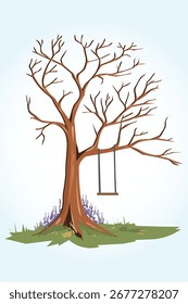 Adivina la Ilustración vectorial de impresión de árbol de género