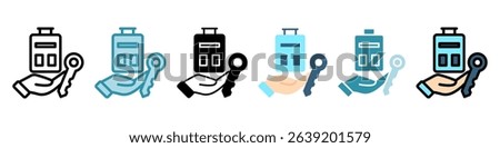 Guest Access multi style, mini illustration icon. use for modern concept, print, UI, UX kit, web and app development. Vector related to account management, ecommerce, banking and finance.

