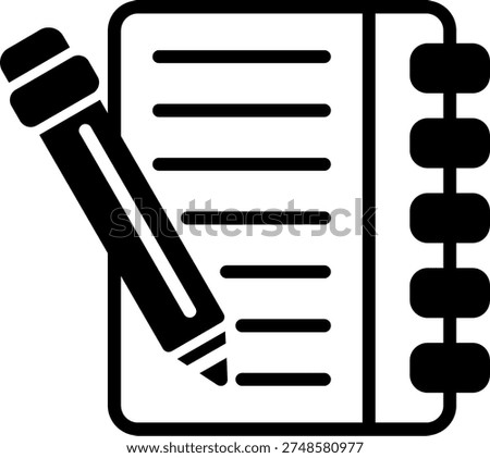 Guest Book Line Fill Style Icon
