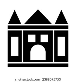 Guest House Vector Glyph Icon For Personal And Commercial Use.
