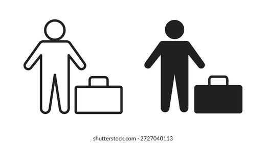 Guest icon on white background. Stock vector icon