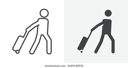Guest icon Outline vector sign