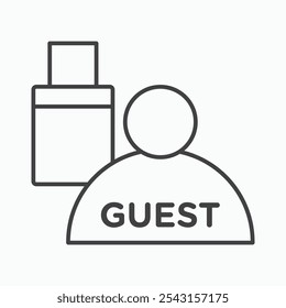 Guest icon set. vector illustration.