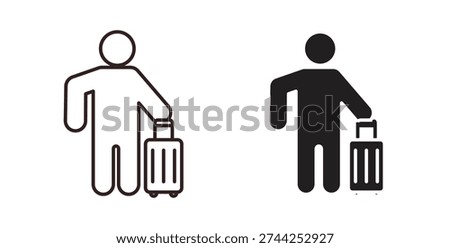 Guest icon vector Illustration logo template pack