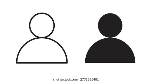 Ícones de convidado no plano de fundo branco. Sinal de vetor de linha, símbolo para web e celular