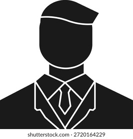 Design de ícone de vetor de linha de convidado