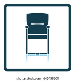 Guest office chair icon. Shadow reflection design. Vector illustration.