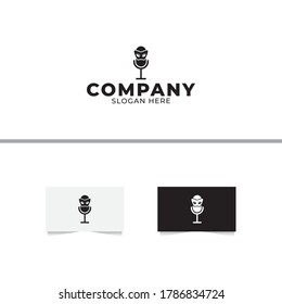 Guest Podcast Logo Design Template