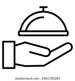 Guest Services Icon line vector illustration