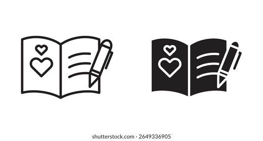 Guests book icon Design Illustrations. editable web icons
