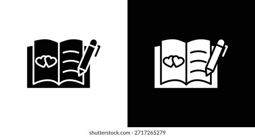 Ícone de livro de convidados vetor elemento de design vetor eps 10
