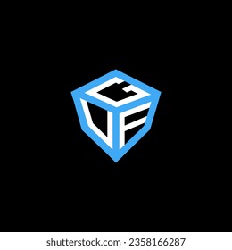 GUF letter logo vector design, GUF simple and modern logo. GUF luxurious alphabet design  