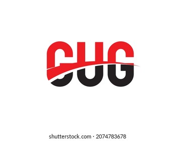 GUG Letter Initial Logo Design Vector Illustration