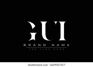 GUI abstract letter logo design. This logo is designed by three abstract letters.
