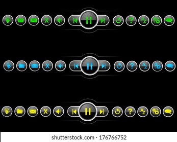 GUI button set