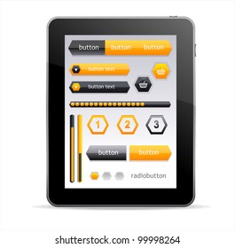 GUI elements for Tablet